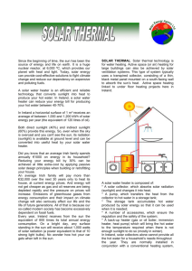 Solar Thermal Energy Fact Sheet (Word-208 kb)