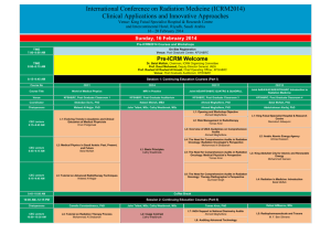 International Conference on Radiation Medicine (ICRM2014