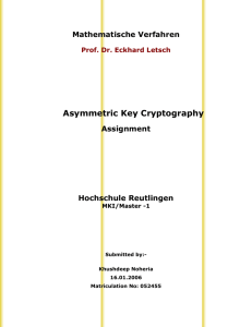 Asymmetric Key Cryptography - FTP Directory Listing