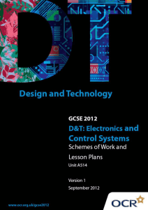 Unit A514 - Technical aspects of designing and making