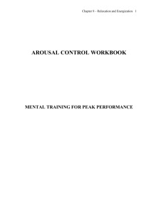 Arousal Control Workbook