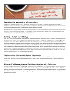Securing the Messaging Infrastructure