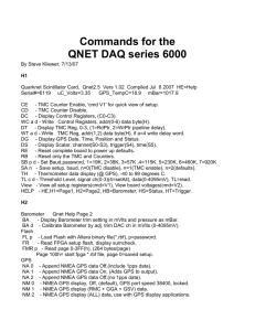 Commands for the QNET DAQ series 6000