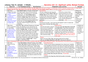 Narrative 1 Plan