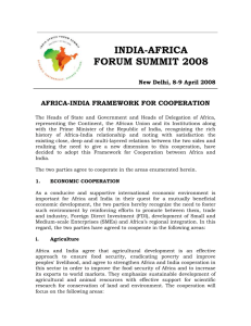 Africa-India Framework for Cooperation