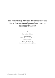 The importance of travel distance