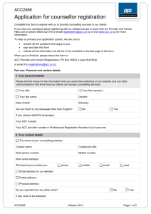 ACC2466 Counsellor registration application (DOC 338K)