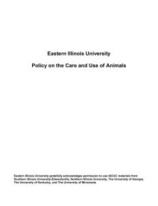 Policies and Procedures - Eastern Illinois University