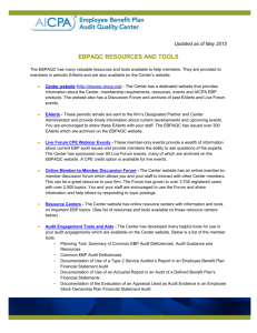 EBPAQC Resources and Tools