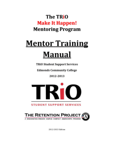 Mentor Training Manual - Washington Campus Compact