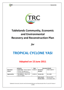 Tablelands Local Plan - Queensland Reconstruction Authority
