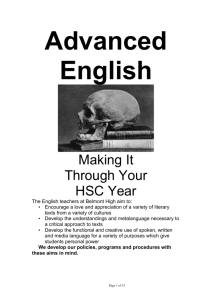 1. Advanced English