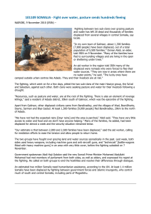 101109 SOMALIA - Fight over water, pasture sends