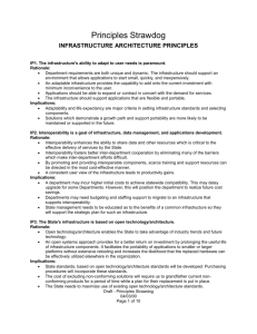 INFRASTRUCTURE ARCHITECTURE PRINCIPLES