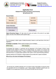 Application form including prices and