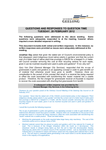 questions and responses to question time