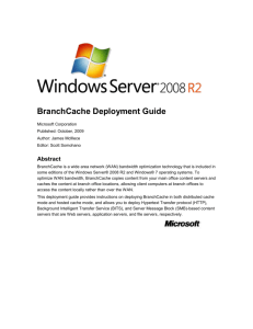 BranchCache Deployment Guide