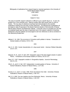 Publications based upon mammal specimens in