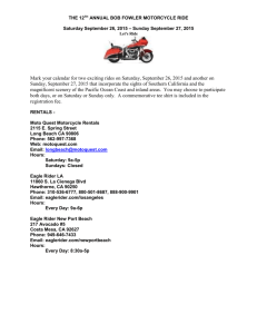 the 6th annual bob fowler motorcycle ride