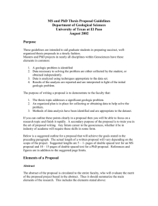 MS and PhD Thesis Proposal Guidelines