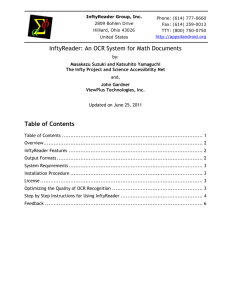 An OCR System for Math Documents