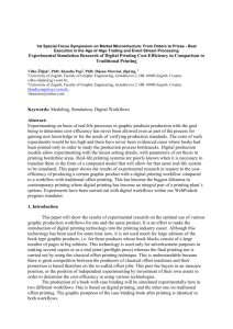 Experimental Simulation Research of Digital Printing Cost