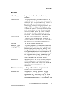 Glossary - Antenatal screening