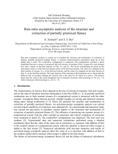 Rate-Ratio Asymptotic Analysis of the Structure and Extinction