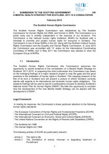 submission - Scottish Human Rights Commission