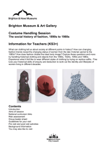 Costume KS3 pack - Heritage Learning Brighton & Hove