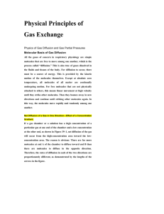 Pulmonary 3 Physical Principles of gas exchange