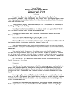 Town Board Minutes-March 30 2011