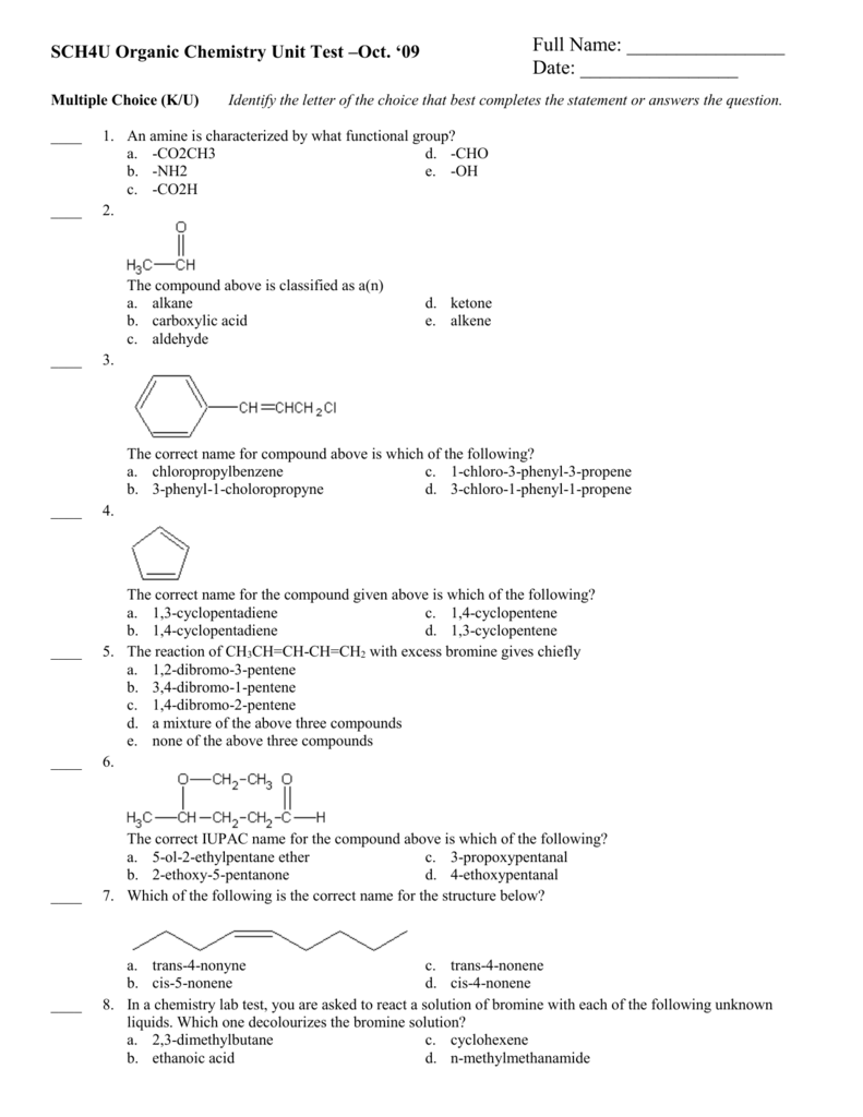 sch4u-organic-chemistry-unit-test-apr