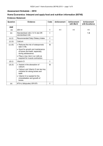 Assessment Schedule – 2010