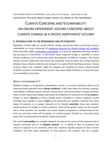 Climate Concerns and Vulnerability Project
