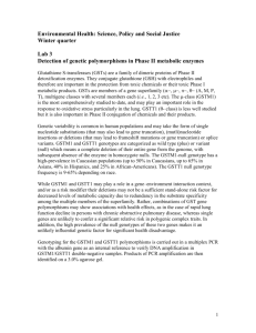 Lab III Genetic polymorphisms