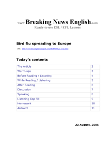 Bird flu spreading to Europe
