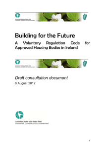 A Voluntary Regulation Code for Approved Housing Bodies in Ireland