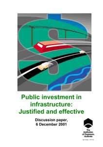 Public investment in infrastructure - justified and effective