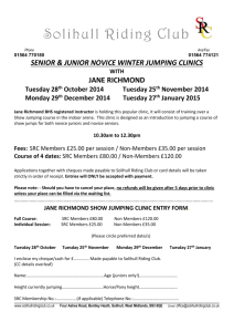 Jane Richmond SJ clinic Winter 14