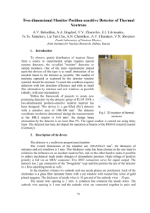 Two-dimensional Monitor Position-sensitive Detector of Thermal