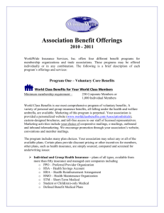 Association Benefit Offerings