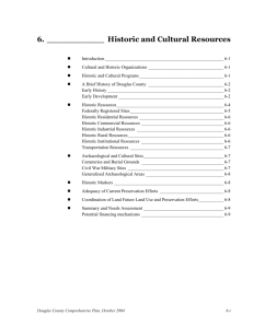 Historic and Cultural Resources