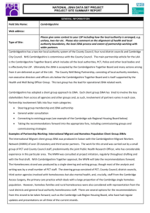 JSNA Best Practice Cambridge Summary Report