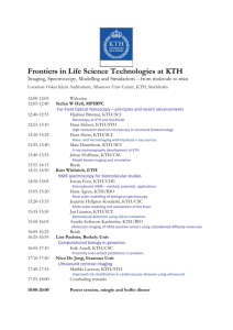 Frontiers in Life Science technologies at KTH