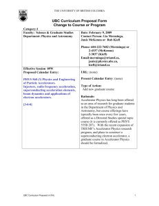 UBC Curriculum Proposal Form