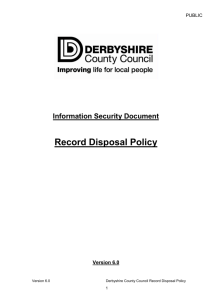 Record disposal policy