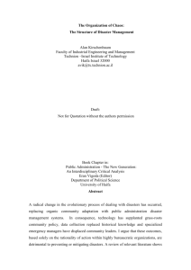 The Organization of Chaos: