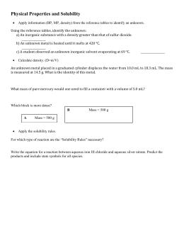 Solubility Polar Vs Nonpolar Worksheet Answers Solubility Polar Vs Nonpolar Worksheet Answers