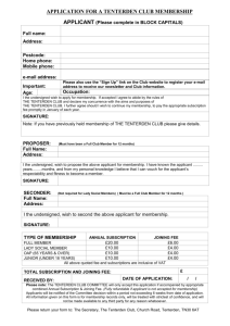 Membership Application Form